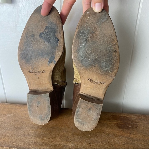 Madewell Charley Leather Suede Ankle Boots in Cigar size 7 - Picture 10 of 10